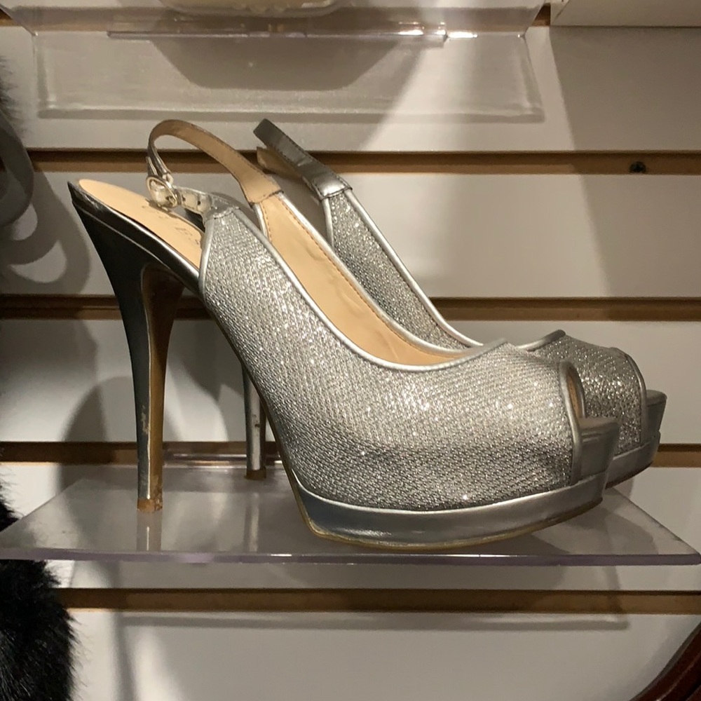 Guess Silver High Heels